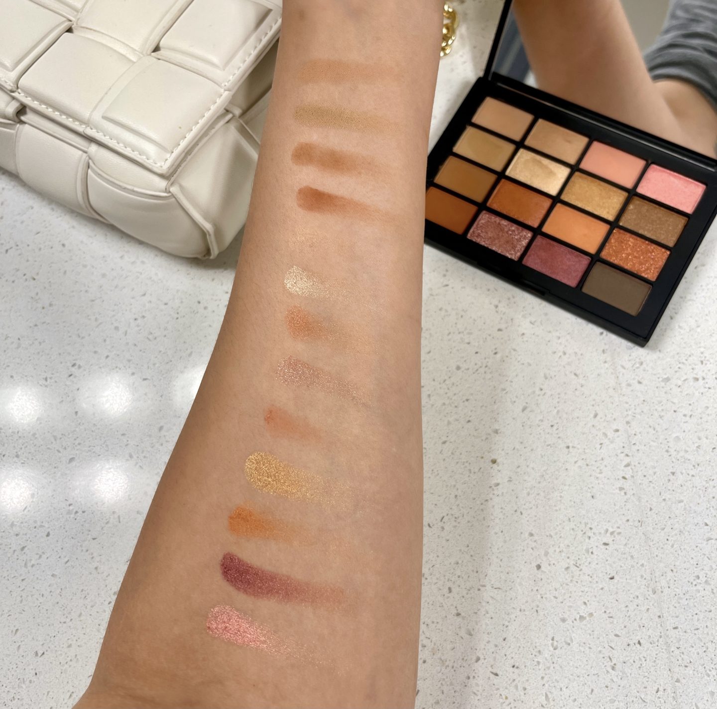 NARS Summer Unrated eyeshadow palette swatches