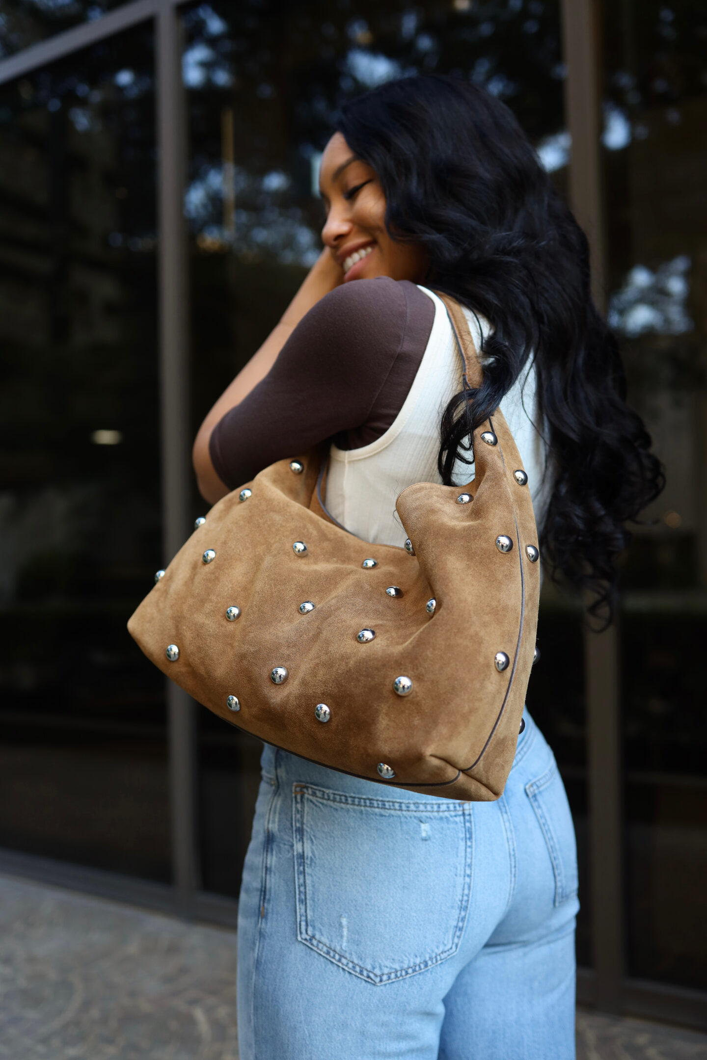 These Brown Suede Shoulder Bags Are Must Haves for Fall and Winter