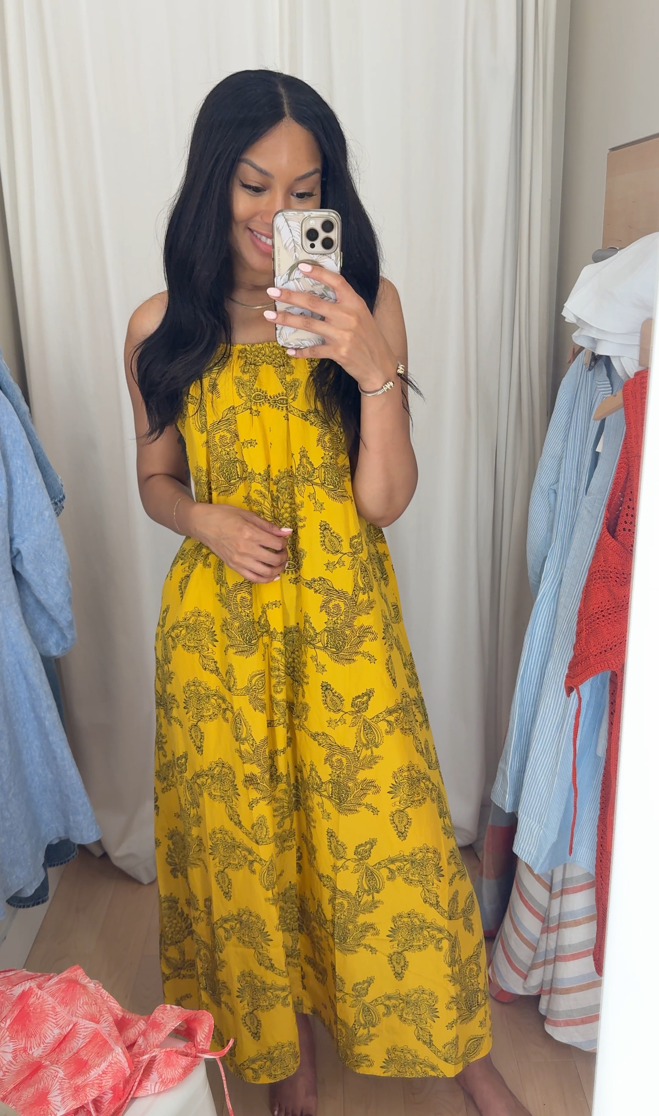 Madewell U-Back Paisley Dress summer