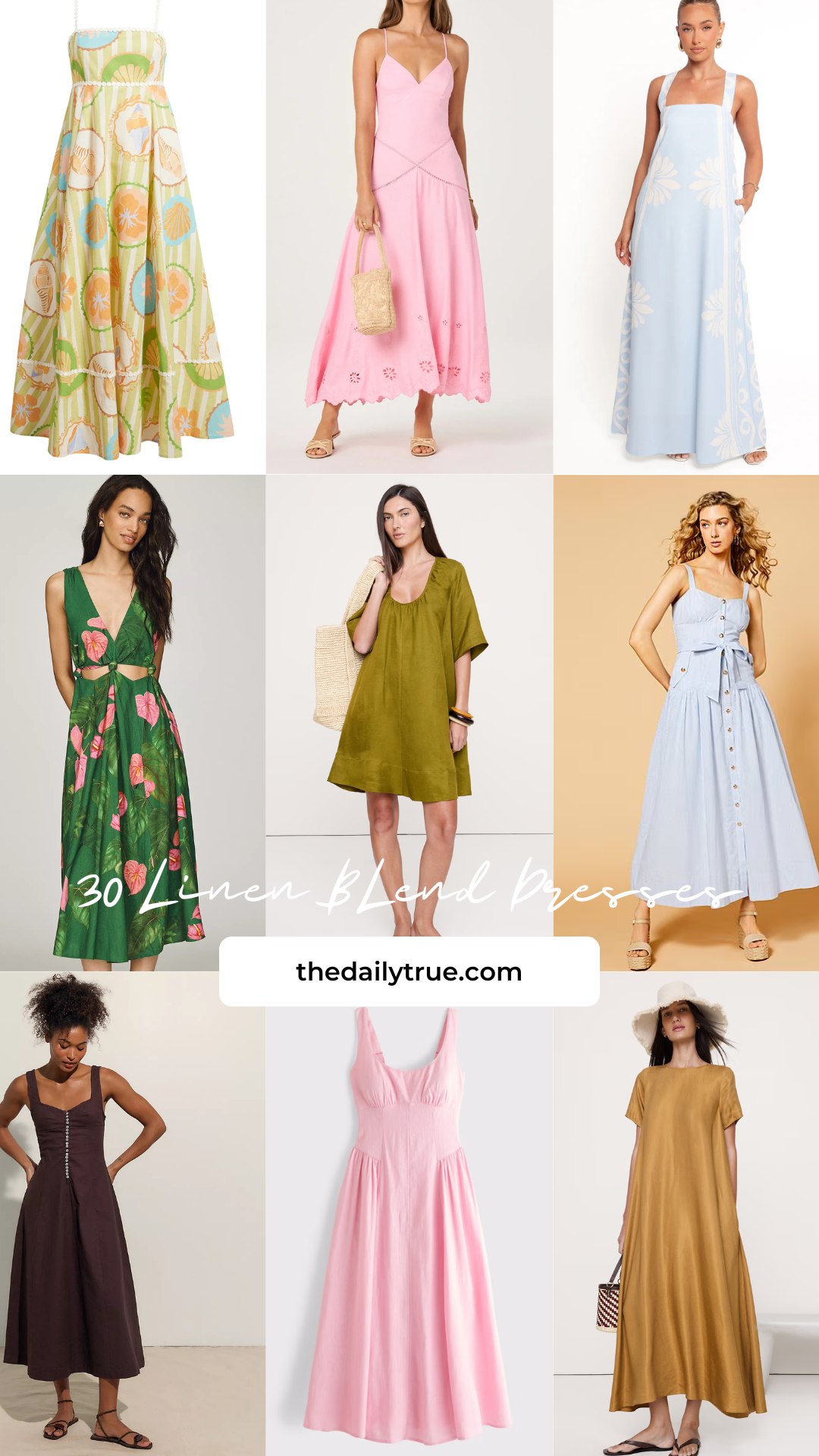 These 30 Linen Blend Dresses Are Affordable and Just Right for Summer