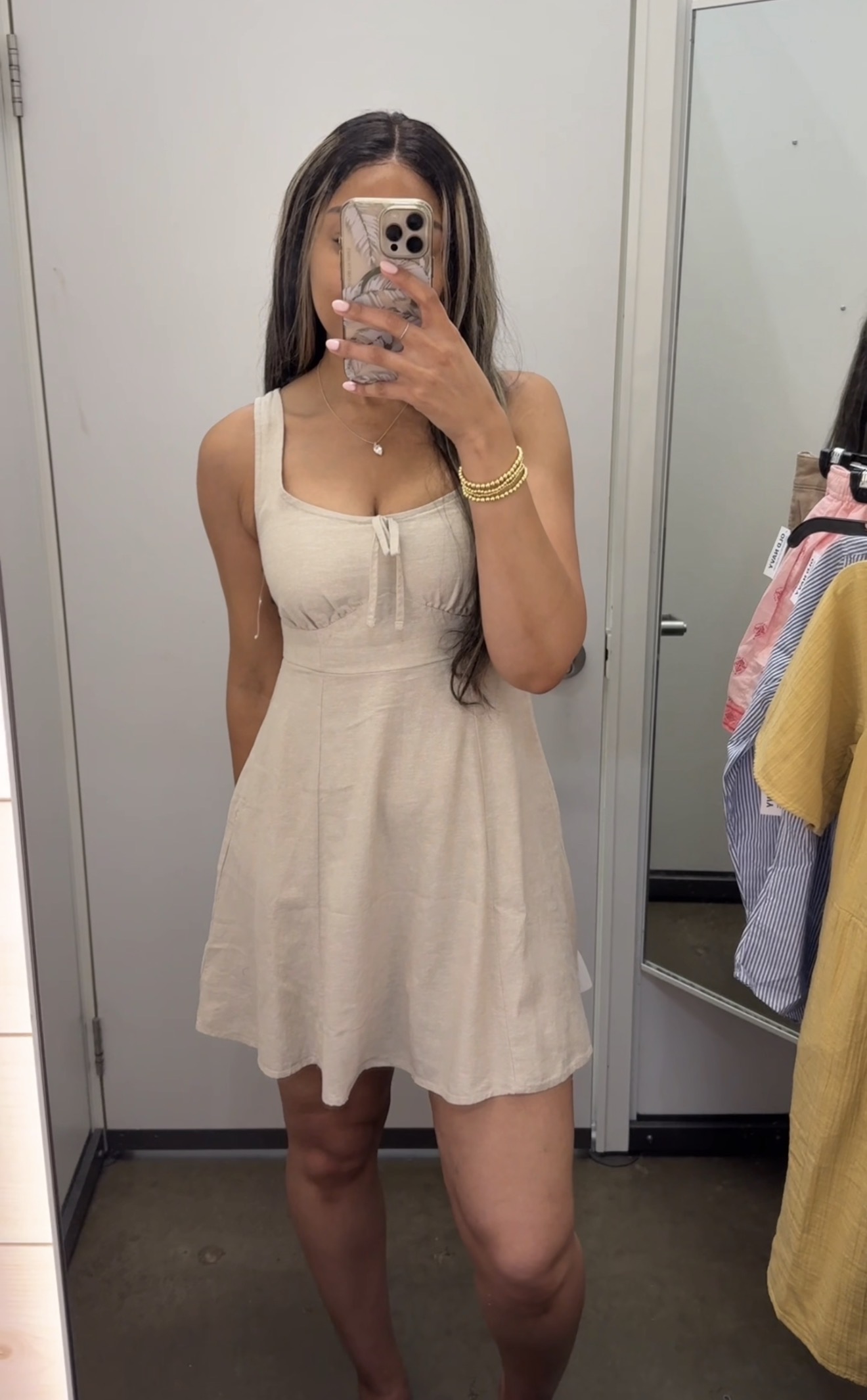 Old Navy Fit & Flare Linen Mini Dress