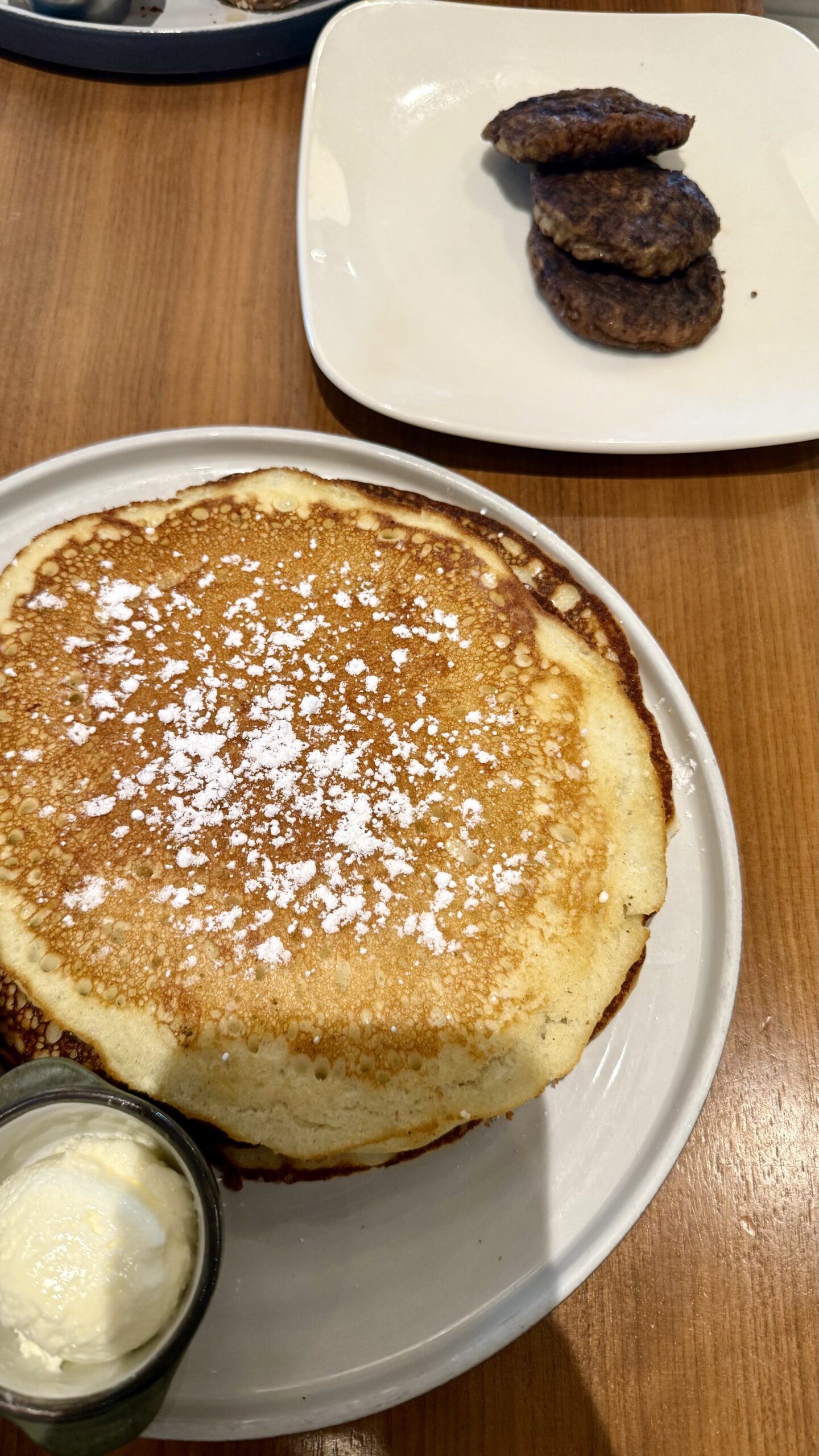 Wild Hare Bar Garden breakfast pancakes turkey sausage Gaslamp Quarter