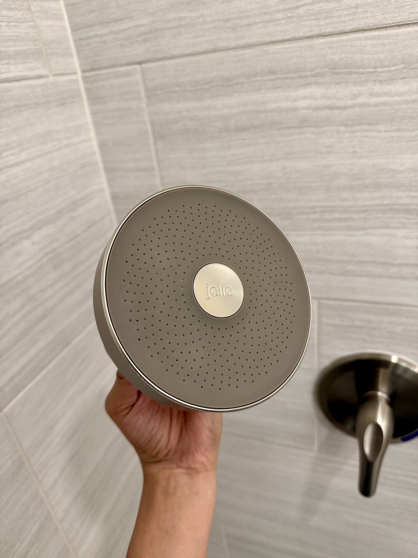 Jolie showerhead brushed steel review